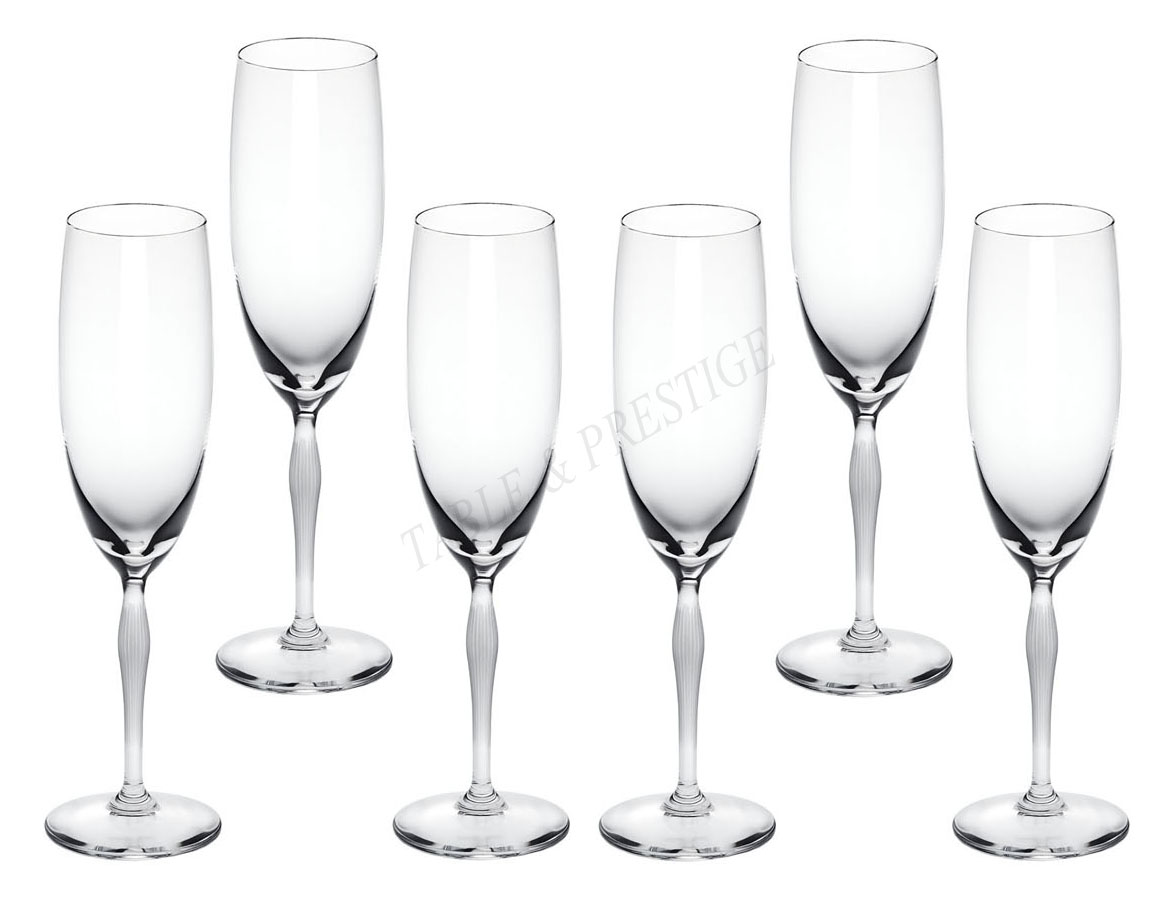 Champagne glass - set of 6 - Lalique